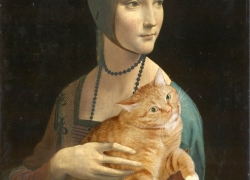 Leonardo da Vinci. Lady with a Cat pretending to be an Ermine (Portrait of Cecilia Gallerani)