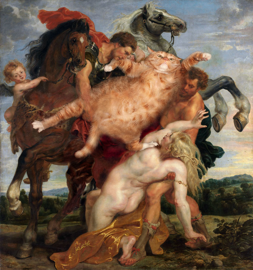 Peter Paul Rubens, The abduction of the Fat Cat from the Daughter of Leucippus